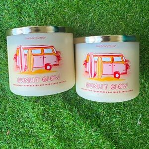 2 Sunlit glow 3 wick candles